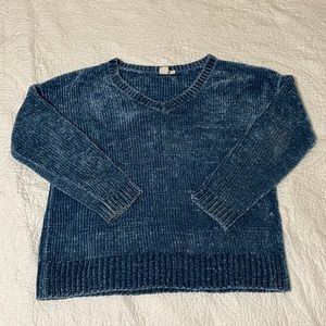 Blue Gap Fuzzy Long Sleeve Sweater